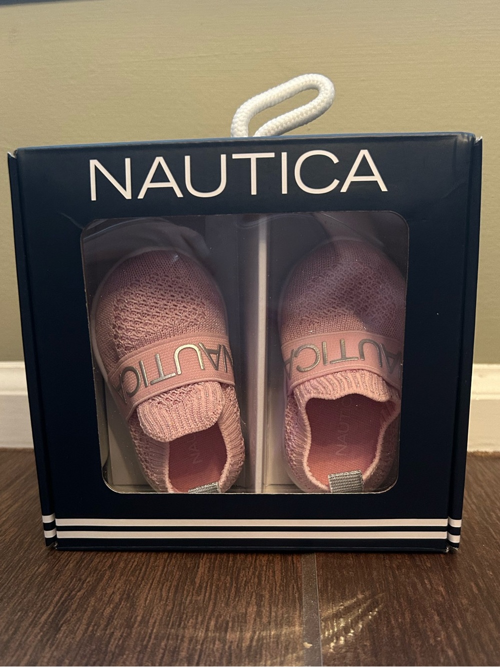 Nautica Baby Slip-On Knit Sneakers in Rose Pink